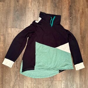 L.L. Bean Women's geometric cowl neck pullover